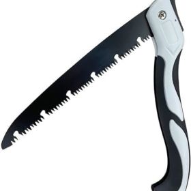 Fancial Folding Saw, 9.8 Inch Carbon Steel Blade, Manual Pruning Saw for Camping, Gardening, Survival, 21 Inch Total Length